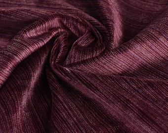 Heavy Weight Luxury Striped Cut Velvet Upholstery Fabric By The Yard For Chair Cushion|High End Red Velvet Green Velvet Furniture Fabric