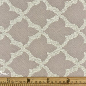 Tessuto per tappezzeria rosa in misto cotone e lino, tessuto per tappezzeria a traliccio per sedia/striscia, tessuto jacquard geometrico floreale per cuscino