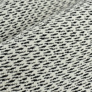 Black and White Geometric Woven Upholstery Fabric|Heavy Weight Upholstery Fabric For Chairs,Couch,Pillow Cover,Cushion