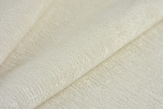 Peachtree Fabrics Off White Floral Linen Blend Upholstery and Drapery Fabric by Decorative Fabrics Direct