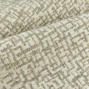 Woll-Leinen-Mischung Abstrakter Geometrischer Creme Grauer Luxus Strukturierter Polsterstoff|Moderner Schwerer Stoff Für Esszimmerstühle,Sofa,Kissen
