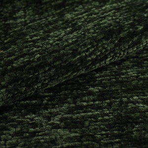 Double Sides Coarse Green Chenille Upholstery Fabric|Heavy Plush Textured White Chenille Fabric|Chunky Chenille Fabric For Chair-56&quot;W/790GSM
