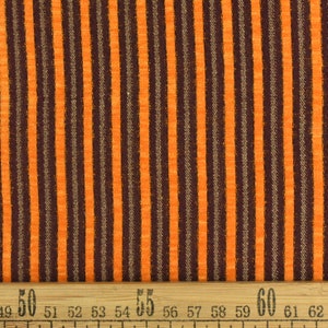 Retro Orange Verticle Chenille Streifen Muster Woven Solids Polsterstoff Massenware
