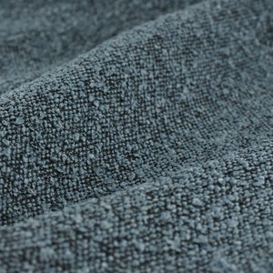 Blue Boucle Fabric Home Decor Modern Upholstery Fabric By The Yard For Room Decor Kids Chair