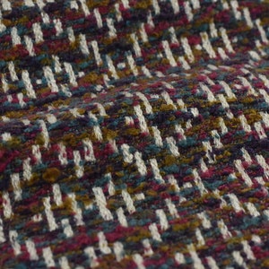 Bunter Tweed strukturierter Fischgrät-geometrischer Wollmischung Boucle-Polsterungs-Gewebe Schüttgut für Möbel-Drapierung-110 "(280 CM) Breite