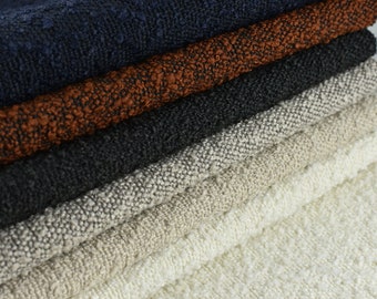 Heavy Weight Boucle Upholstery Fabric Textured Boucle Fabric By The Yard For Chair Sofa Headboard Ottoman Furniture Fabric