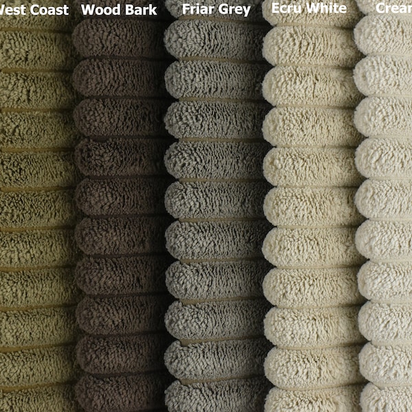 Heavy Wide Wale Corduroy Srtip Velvet Upholstery Fabrics|Boho Home Decor Fabric|1.5 Wale Thick Jumbo Corduroy Fabric By The Yard-16 Colors