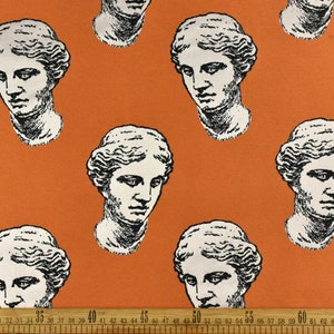 Vintage Upholstery Fabric Curtain Fabric Pillow Fabric|Orange Green White Home Decor Fabric For Drapery,Bed Throw,Wall Decor-7 Colors