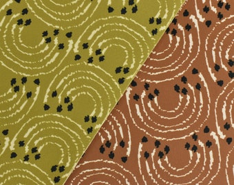 Designer Geometric Velvet Upholstery Fabric By The Yard|Green Brown Velvet Upholstery Material Home Decor Fabric For Bench Cushion Pillow