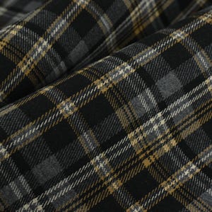 Schwerer samtweicher rot / grüner Tartan-Plaid-Polsterungsstoff für Stuhl Couch | Vintage Check Geometrischer Stoff für Kissen, Ottomane Kissen
