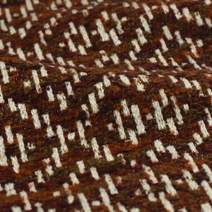 Geometrische Wollmischung strukturierter Boucle-Polsterungsstoff|Rost-Creme-Couch-Stoff-Gewebe-Kulissen-Drapierung-Stoff-110 "(280 CM) Breite