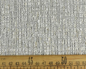 Heavy Weight Linen Blend White and Grey Upholstery Fabric For Chair Couch Pillow