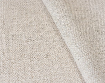 1-Yard SALE Washed Linen/Cotton Fabric XS887 Oatmeal