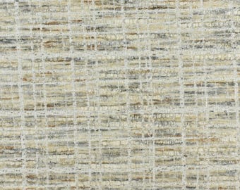 Designer Cotton Blend Geometric Plushed Chenille Upholstery and Drapery Fabric For Couch Chair|Extra Wide Soft Texture Fabric 110"(280CM)W