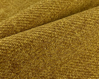 High End Gold Chenille Woven Heavy Duty Upholstery Fabric|Yellow Luxury Home Decor Couch Chair Fabric By The Yard-55"W/740GSM