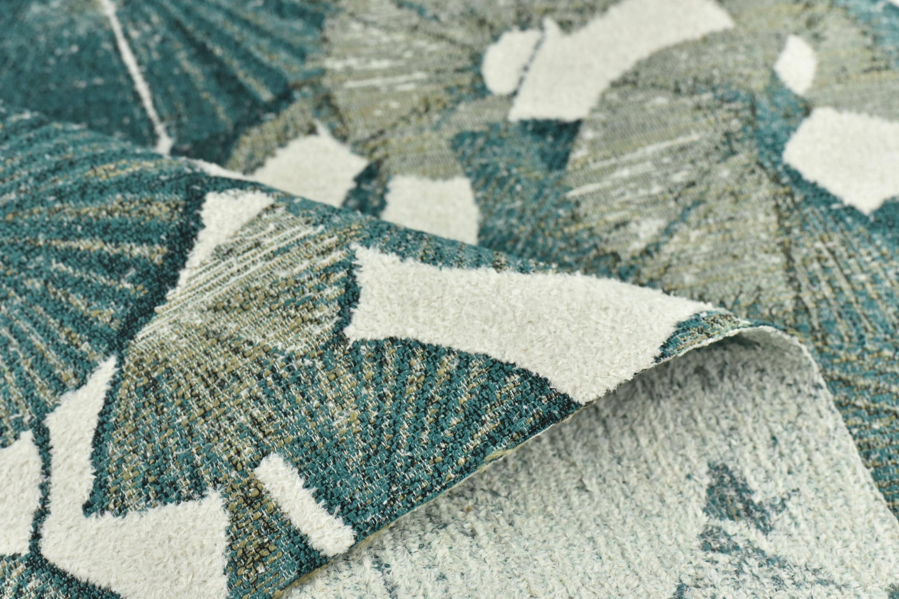 Mid Century Modern Designer Lotus Leaf Woven Upholstery Fabric|heavy ...