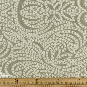 Tessuto per tappezzeria in misto cotone e lino con motivo floreale geometrico Jacquard a strisce, per tappezzeria di sedie/mobili, tagliato su misura
