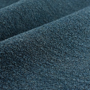 Blaue schwere Wolle gemischt Bouclé Stoff Wohnkultur Kissen Kissen Sofa Möbel Schüttgut Boucle Polsterstoff / 147 cm Breite 610 G/M