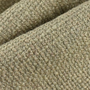 Designer Wollmischung Beige Weizen Chunky und CoraseWoven Polsterstoff Für Stuhl Couch |