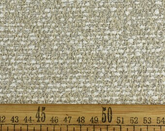 Heavy Weight Linen Blended Modern Minimalist Upholstery Fabric For Chair Couch|Tan and White Seat Cushion Sofa Headboard Reupholstery Fabric