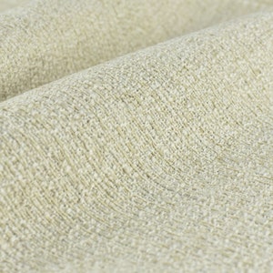 Heavy Weight Textured Chenille Wool Blended Linen Upholstery Fabric By The Yard 55"width 680GSM