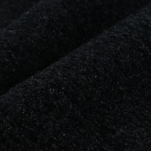 Designer High End Heavyweight Sparkly Black Chenille With Sliver Textured Upholstery Fabric For Couch Chair|Luxury Modern Fabric For Sofa