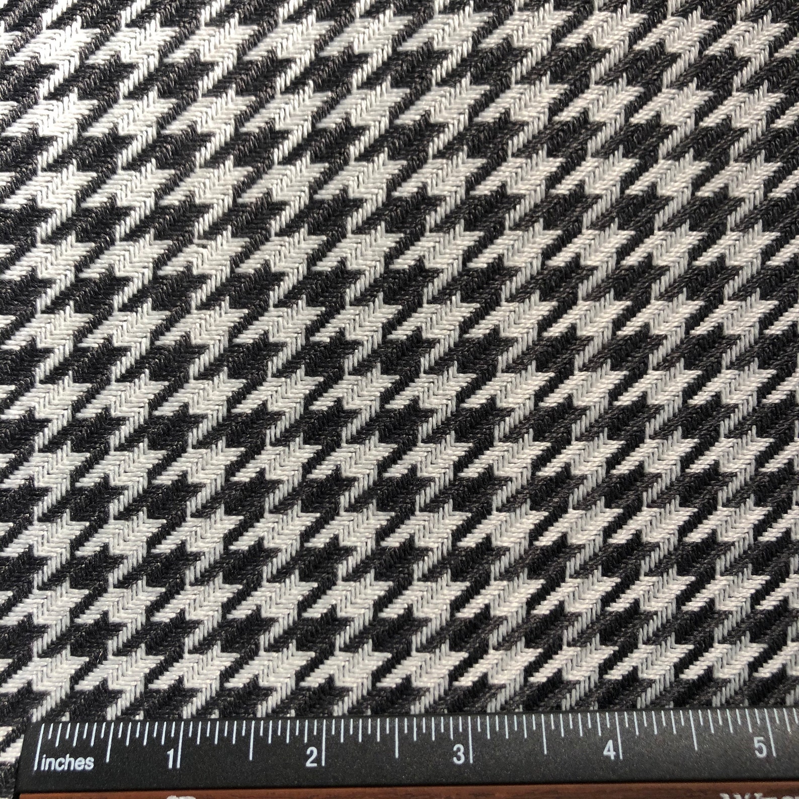 Woven houndstooth fabric heavy duty thick upholstery fabric in | Etsy
