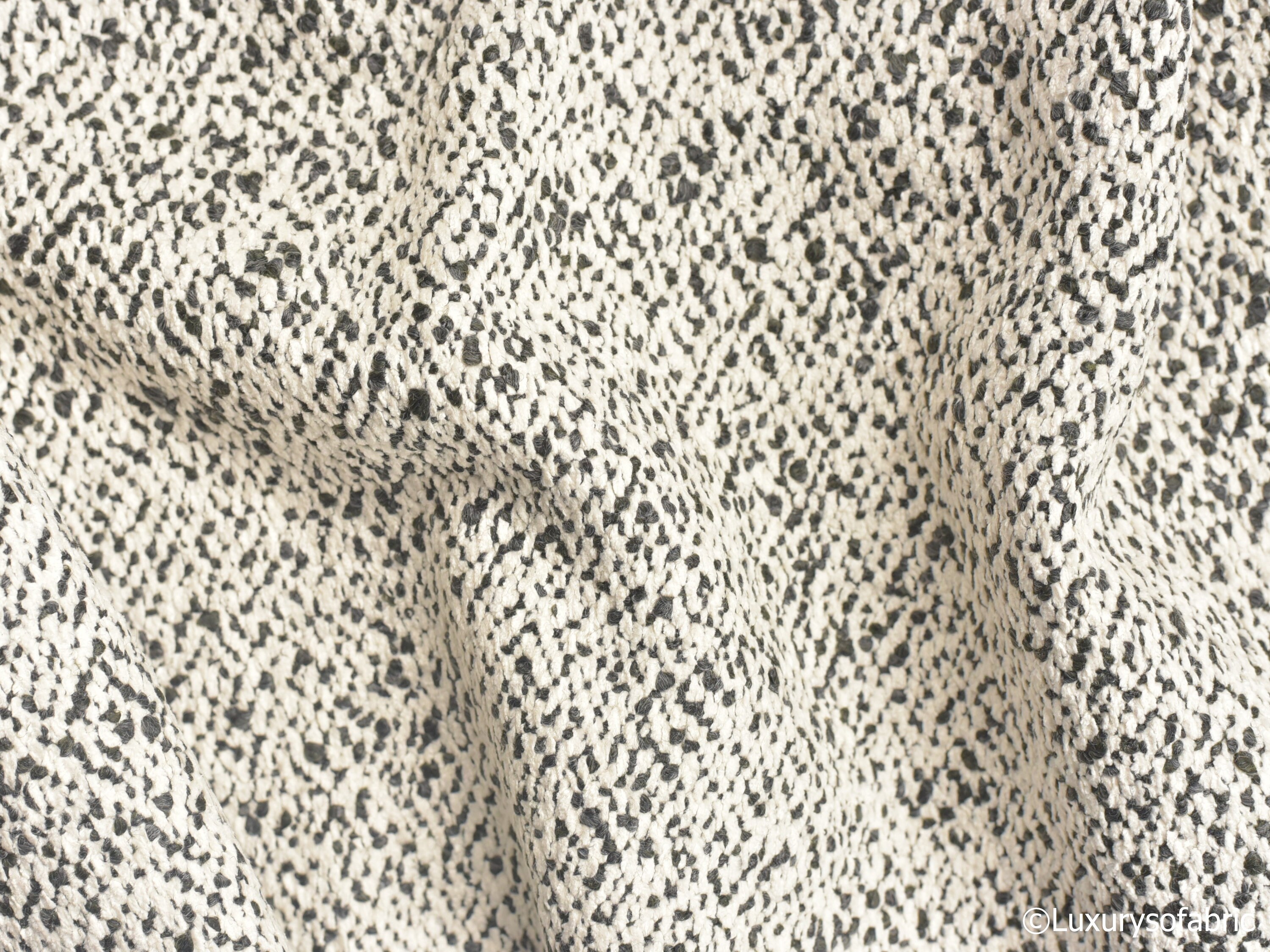 Boucle Fabric Heavy Weight Vintage Black and White Textured - Etsy