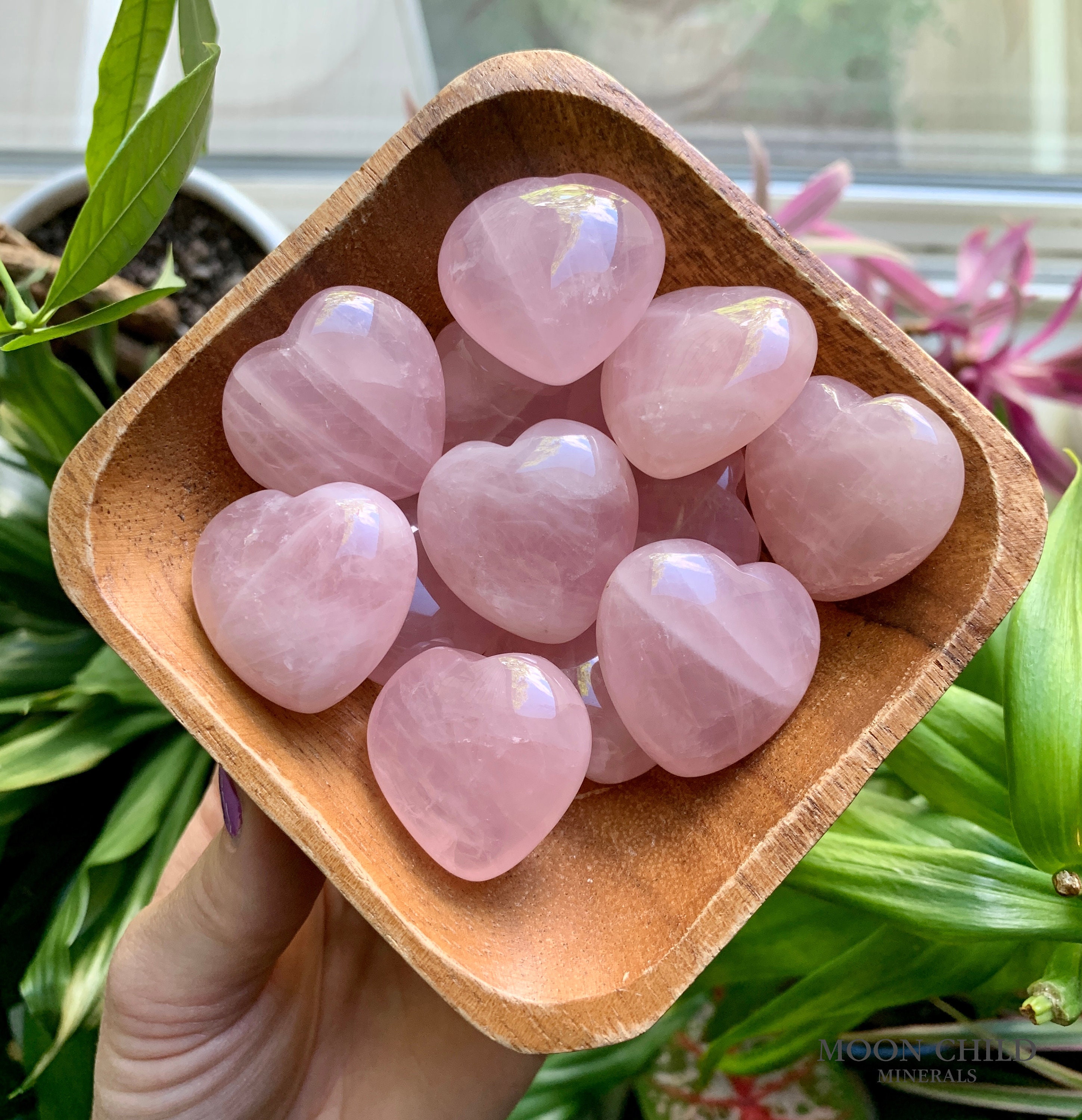 One Rose Quartz Heart