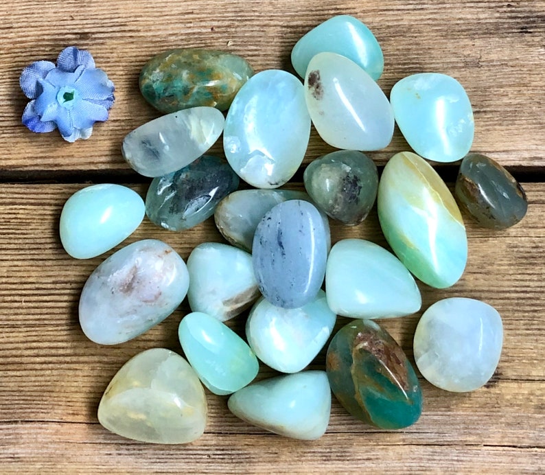 Blue Opal Tumbled Stone