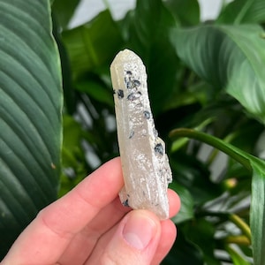 Hematite on Quartz Point (exact one pictured)