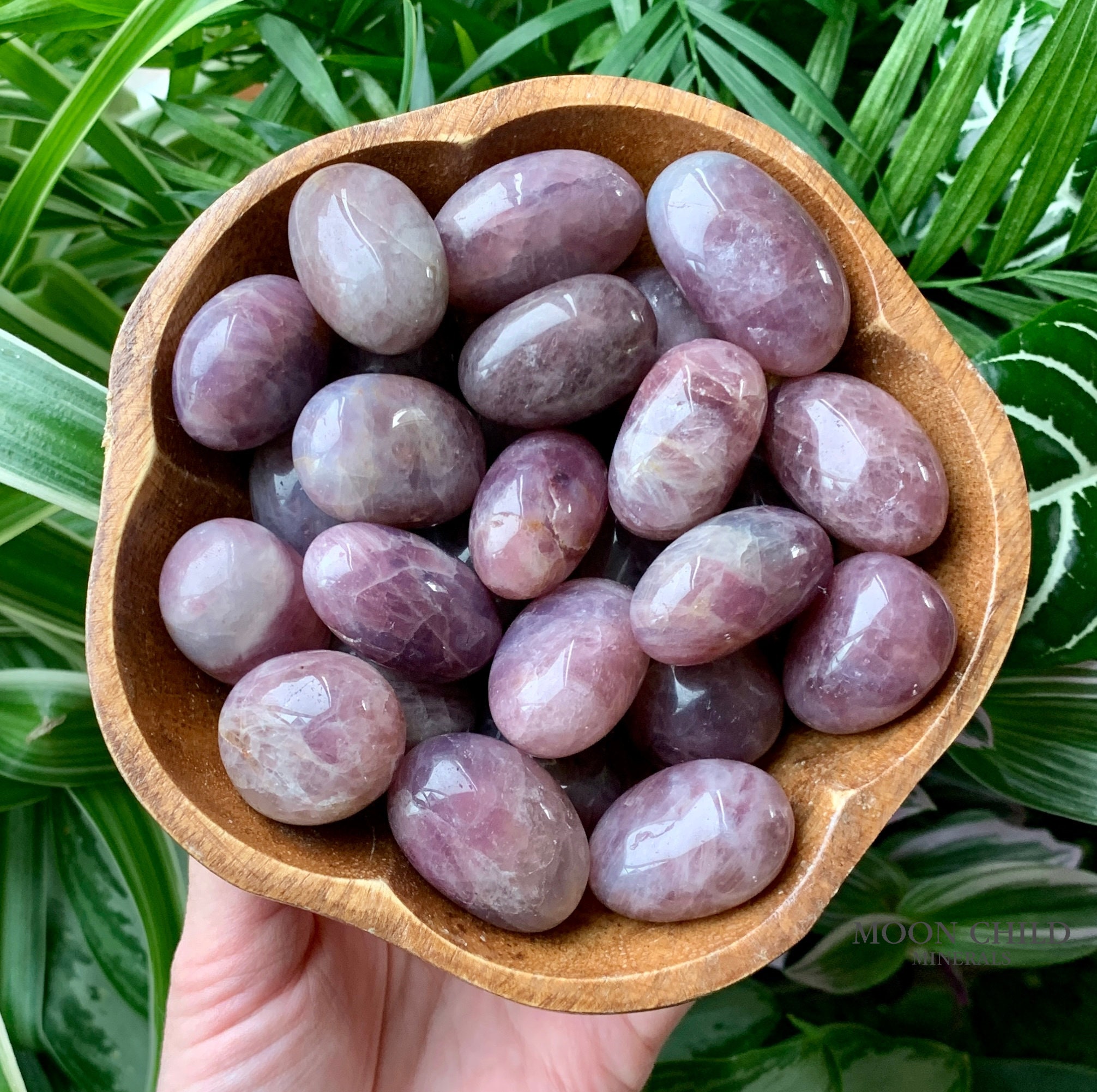One Lavender Rose Quartz Tumbled Stone Etsy