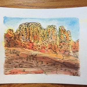 Sedona arizona watercolor