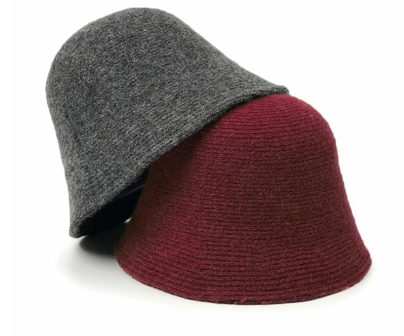 BUCKET HAT IN BLACK WOOL PLUSH 399230 main image 1