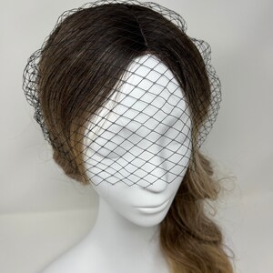 Black Birdcage Veil, black veil.