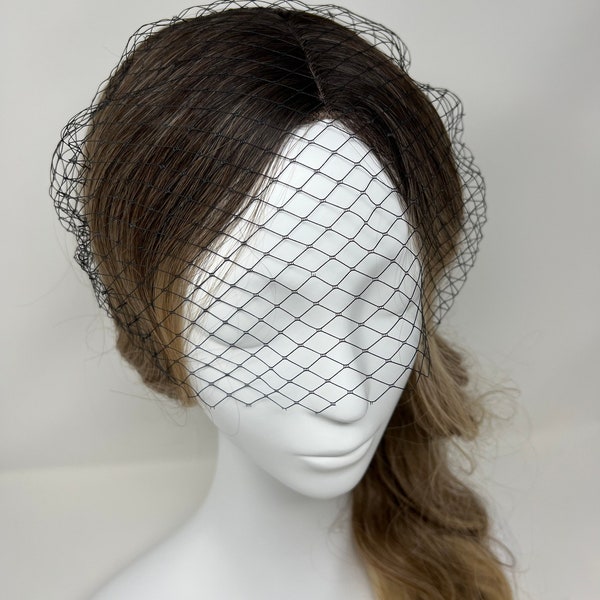 Black Birdcage Veil Etsy
