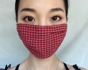 Clearance!!!New, Unisex  of Protective Face Mask Plaid Pattern | Washable & Reusable | Comfortable | Skin Care Face Mask| Fast Ship