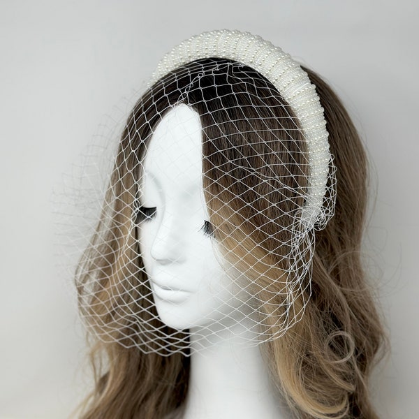 Headband Veil Etsy