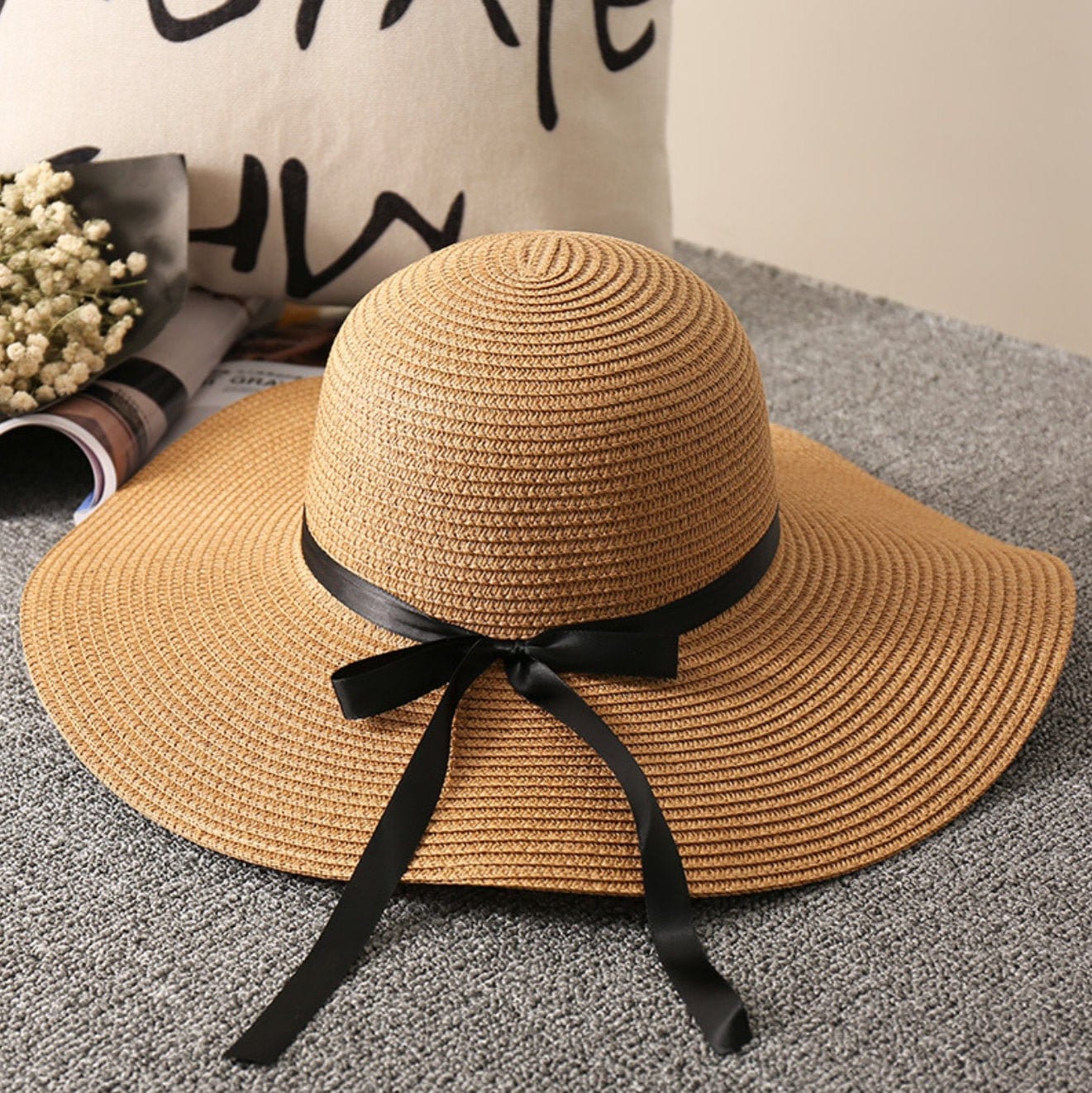 c97-STRW // Small Gauge Straw // Full Brim Straw Hat — CAPTUER