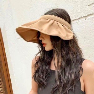 New, Summer Sun Hat Visor, Beach Hat with wide brim, Summer Hat, Foldable Sun Hat Visor. Designed in Korea.Christmas Gift