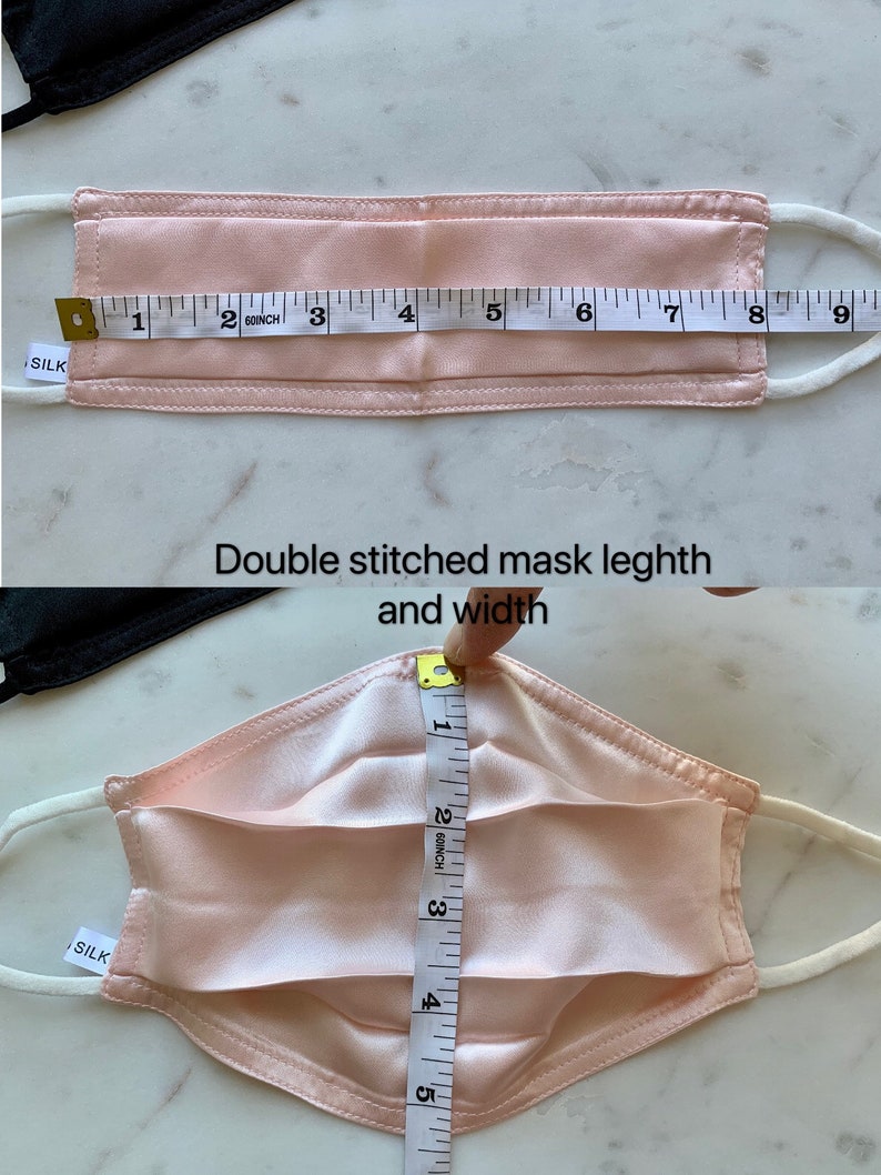 100 Silk Face Mask Available in Adults Size and Kid Size Etsy
