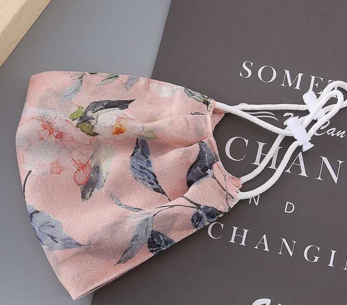 100 Silk Face Mask Breathable Face Mask Thin Face Mask Etsy