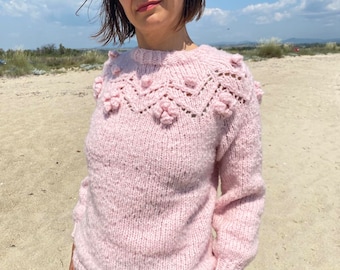 Knitted wool jumper