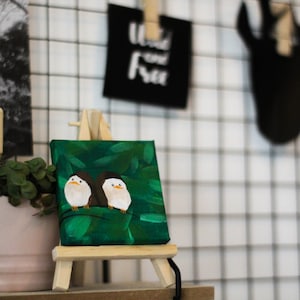 Birds tiny painting