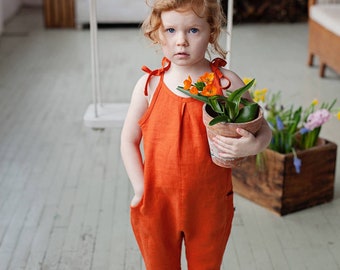 ロンパース・カバーオール son and daughter KOA LINEN SETS