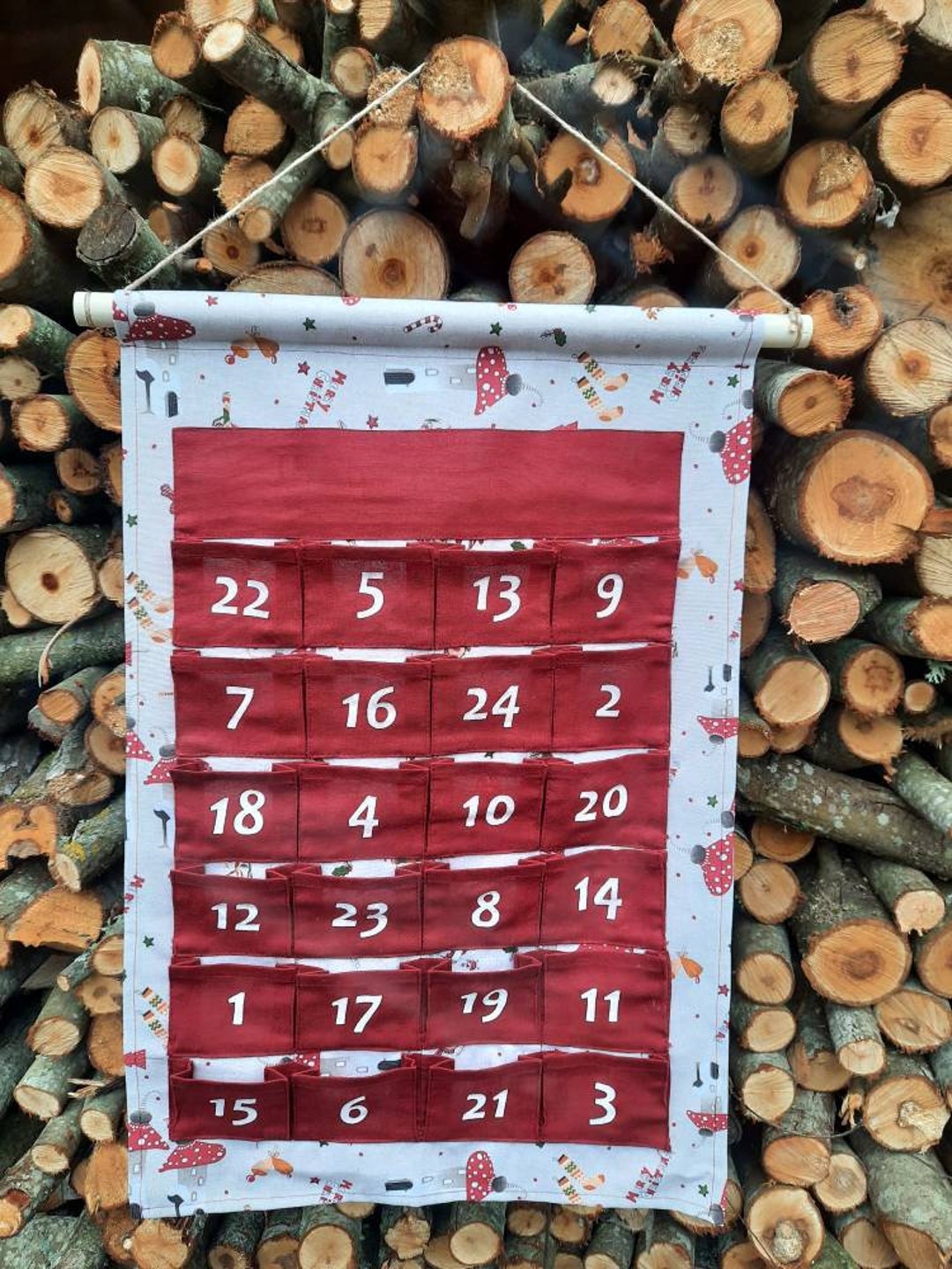 Christmas Advent Calendar Personalised Gift Christmas Etsy
