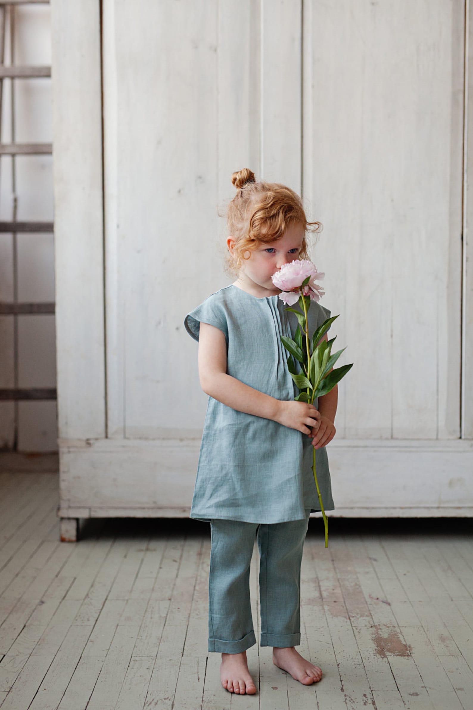 Linen Children Set Linen Kids Clothes Washed Linen Summer Etsy Australia