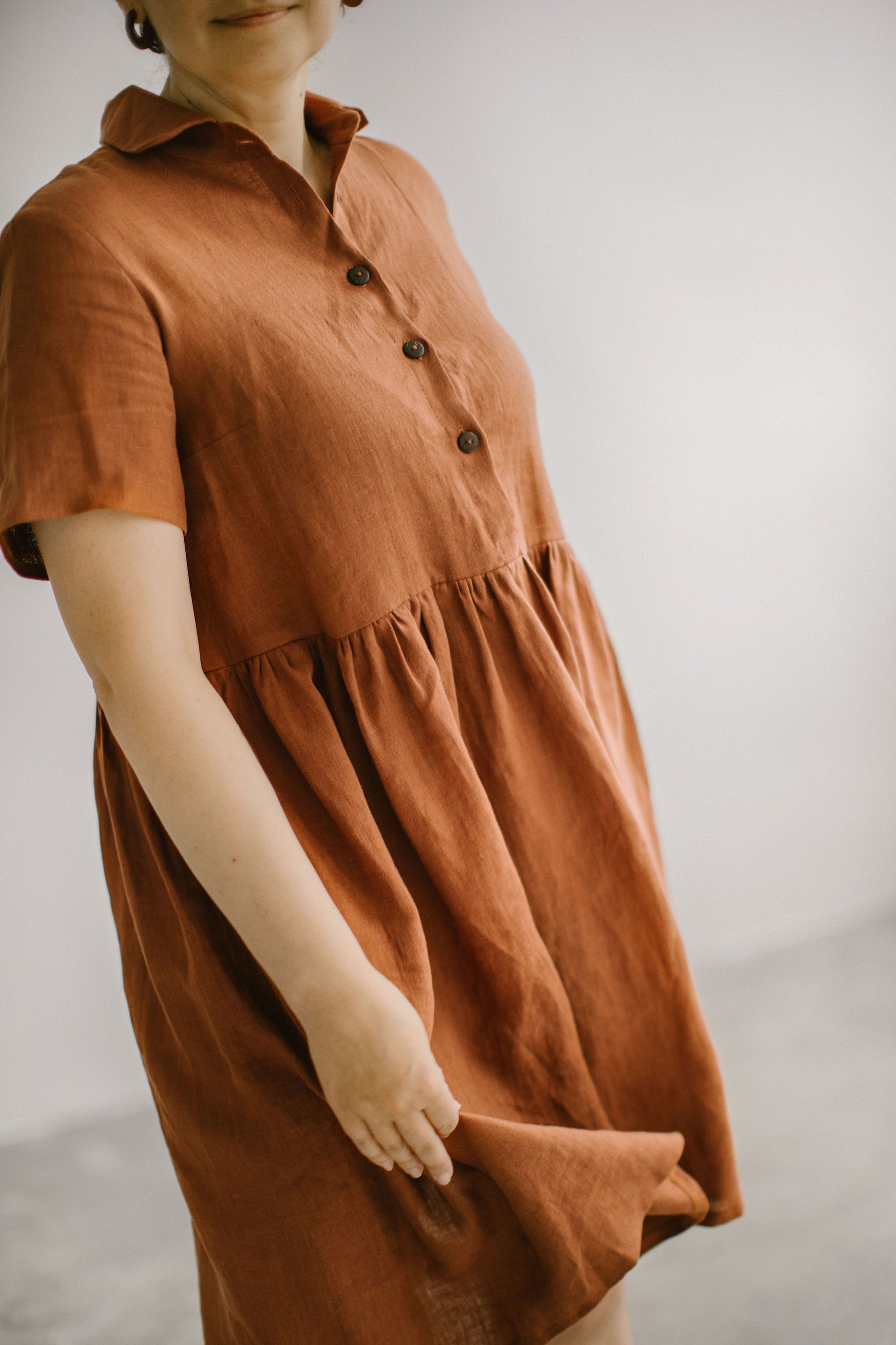 a line sleeveless dress pattern Vera A-line woven dress with pockets (PDF)