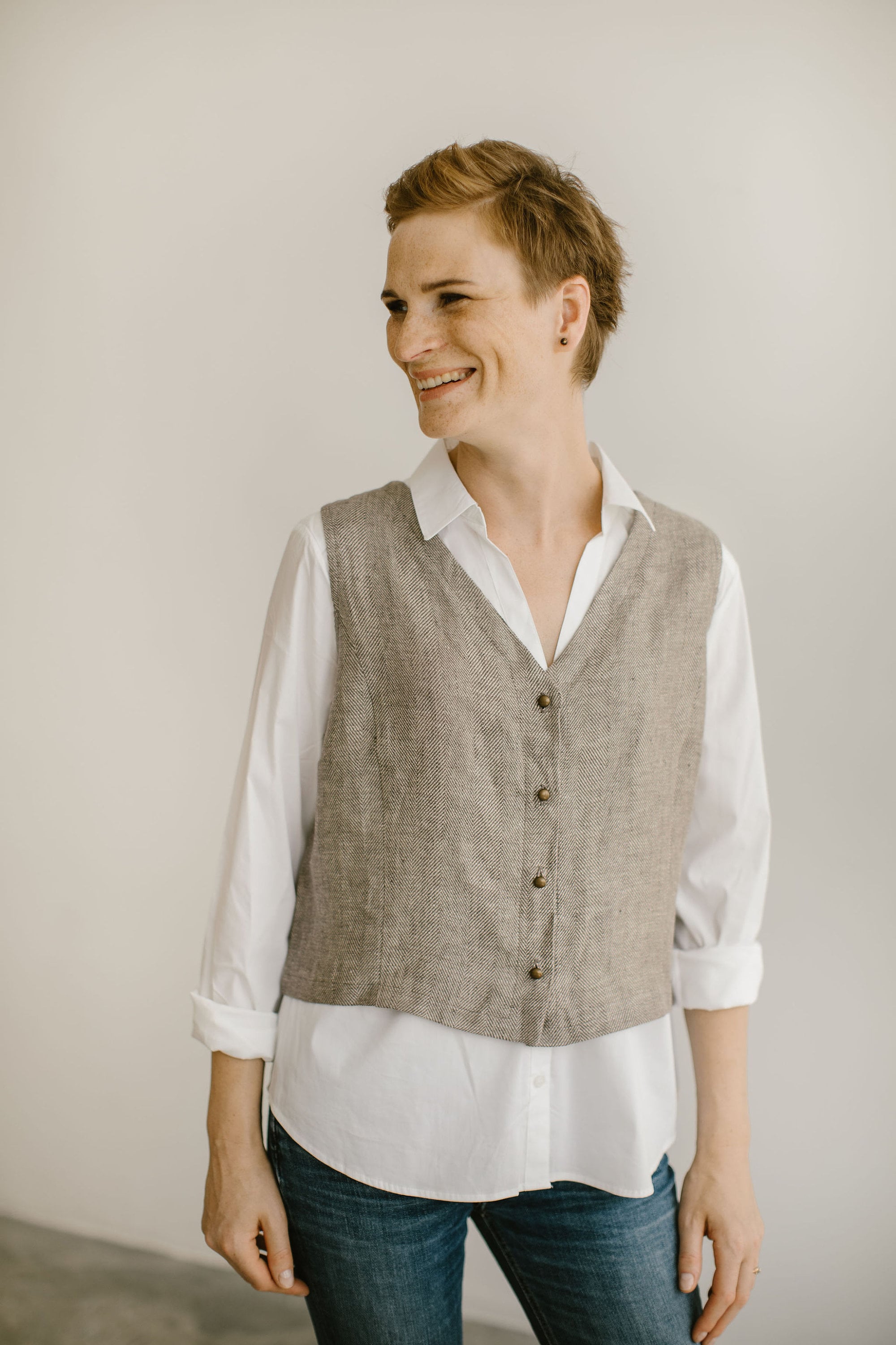 Linen Vest Women, Linen White Vest, Linen Tank Top, Linen Formal Vest — free download