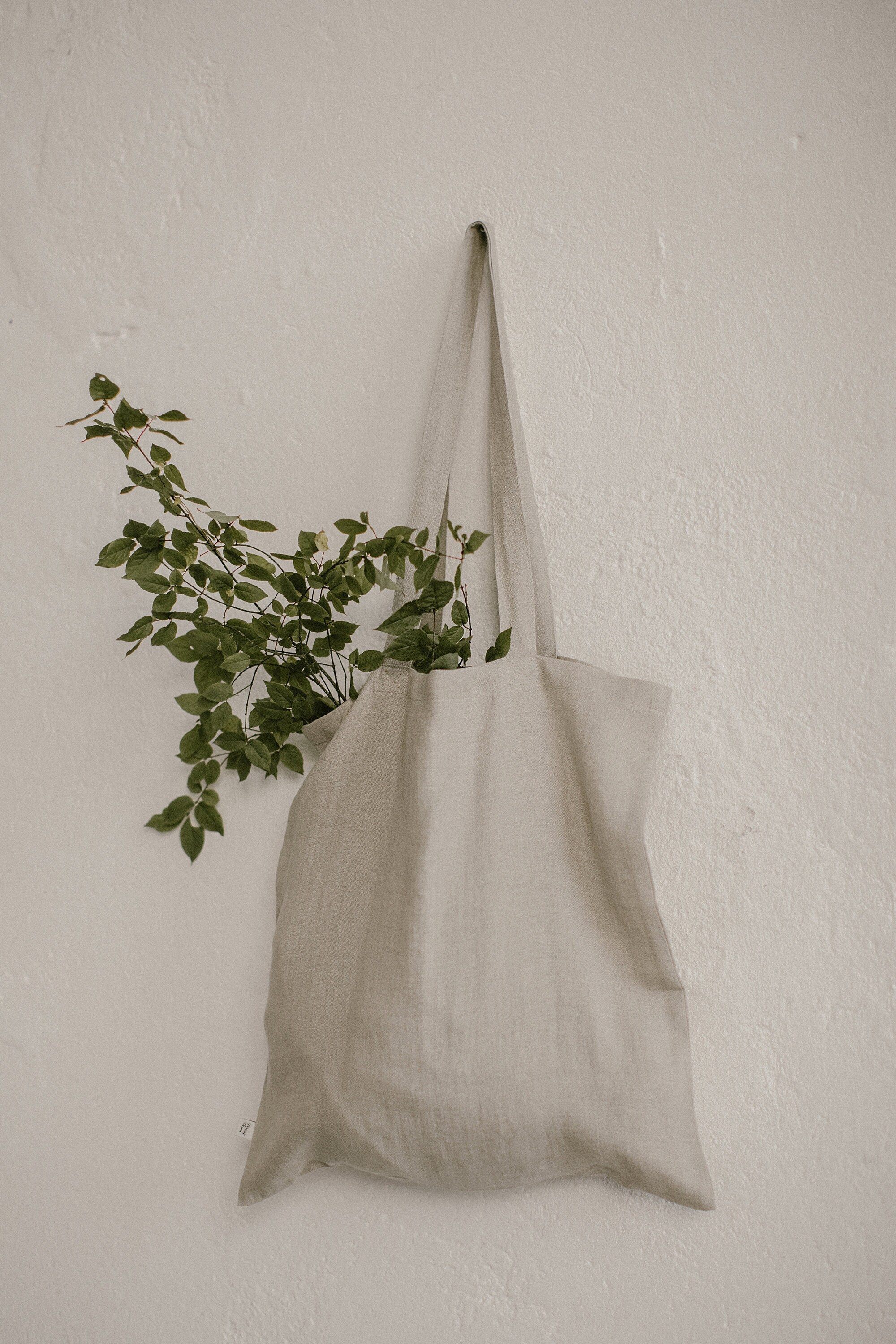Linen Purse Natural Linen Tote Bag, Linen Shoulder Bag for Shopping or Beach ...